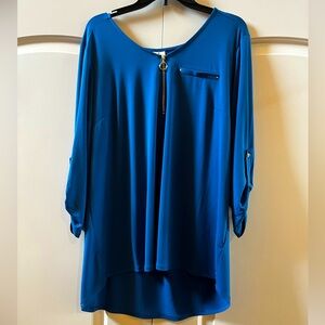 Super cute electric blue with gold accents from Dress Barn